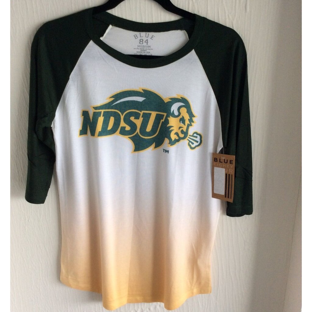 Nwt Ndsu Bison Womens Shirt Size M Blue 84 Brand